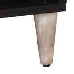 vidaXL Meuble TV Blanc 100 x 33 5 x 46 cm Bois de mangue massif