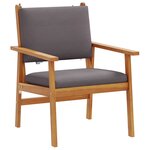 vidaXL Ensemble de canapé de jardin 6 Pièces Marron 45 x 45 x 38cm
