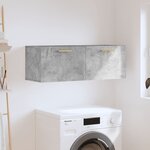 vidaXL Armoire murale gris béton 100x36 5x35 cm bois d'ingénierie