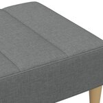 vidaXL Repose-pied gris foncé 77x55x31 cm tissu