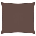 vidaXL Voile de parasol Tissu Oxford carré 3 6x3 6 m marron
