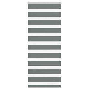 vidaXL Store zèbre gris foncé largeur du tissu 55 9 cm polyester