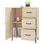 vidaXL Buffet chêne sonoma 69 5x34x90 cm bois d'ingénierie