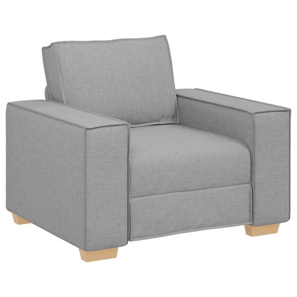 vidaXL Canapé Fauteuil Gris Nuage 60 cm Tissu