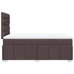 vidaXL Sommier à lattes de lit avec matelas Marron foncé 120x200 cm