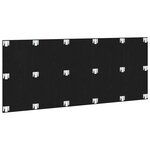 vidaXL Tête de lit Chêne noir 200 x 1 5 x 80 cm Bois d'ingénierie