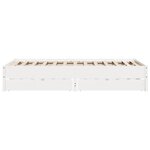 vidaXL Cadre de lit sans matelas blanc 140x200 cm bois de pin massif