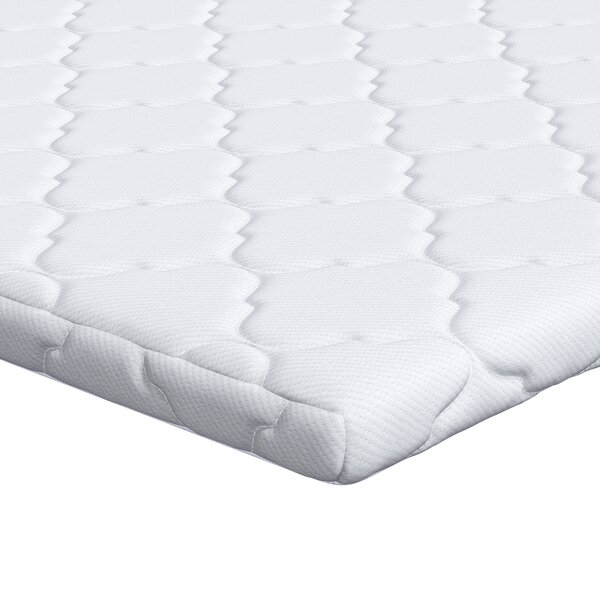 vidaXL Coussins de Matelas Blanc 140 x 190 cm Polyester sans colle