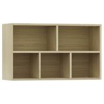 vidaXL Bibliothèque/Buffet Chêne sonoma 50x25x80 cm Bois d’ingénierie