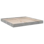 vidaXL Cadre de lit sans matelas gris béton 180x200 cm