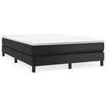 vidaXL Cadre de lit sans matelas noir 140x200 cm similicuir