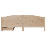 vidaXL Cadre de lit sans matelas 160x200 cm bois massif de pin