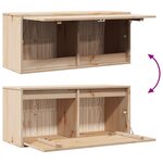 vidaXL Armoire murale 80x30x35 cm Bois de pin massif