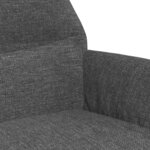 vidaXL Chaise de relaxation avec repose-pieds Gris clair Tissu