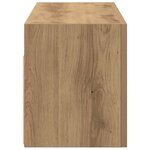 vidaXL Armoire murale de bain chêne artisanal bois d'ingénierie