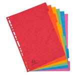 EXACOMPTA Intercalaires en carte lustrée 5/10e 400 grammes