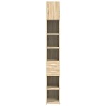 vidaXL Armoire de rangement mince chêne sonoma 30x42 5x225 cm