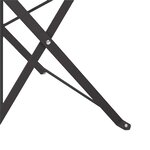 vidaXL Chaises de jardin pliantes 2 Pièces en acier anthracite