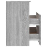 vidaXL Tables de chevet 2 Pièces Sonoma gris 50x32x60 cm