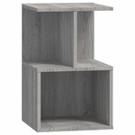 vidaXL Tables de chevet 2 Pièces Sonoma gris 35x35x55 cm Bois ingénierie