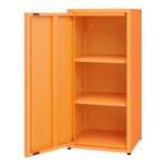 Armoire étagère meuble de rangement métallique acier 88 x 40 x 35 cm orange 03_0008906