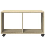 vidaXL Armoire à roulettes chêne sonoma 72x33x42 5cm bois d’ingénierie