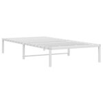 vidaXL Cadre de lit en métal sans matelas blanc 107x203 cm