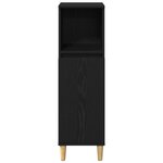 Ensemble de meubles de salle de bain 3 pièces vidaXL Chêne noir Bois d'ingénierie