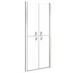 vidaXL Porte de douche ESG transparent 76x190 cm