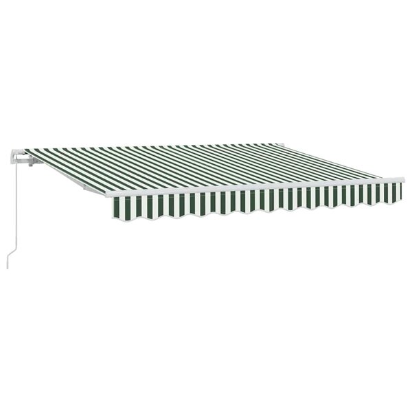 vidaXL Auvent Rétractable Vert 250 x 200 cm tissu
