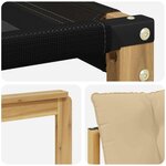 vidaXL Ensemble de canapés d'extérieur 6 pc Blanc et Beige