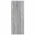 vidaXL Armoire Murale 66 x 34 5 x 90 cm Bois d'ingénierie Sonoma gris