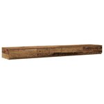 vidaXL Cadre de lit avec rangement Bois ancien 236.5 x 200 x 31.5 cm