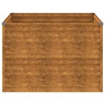 vidaXL Lit surélevé de jardin 100x100x69 cm acier corten