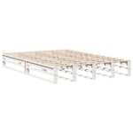 vidaXL Cadre de lit sans matelas blanc 140x200 cm bois de pin massif