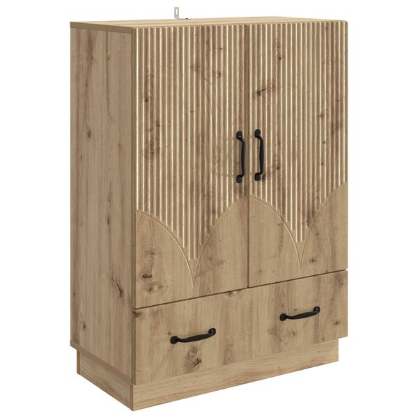 vidaXL Buffet Chêne artisanal 66 x 34 5 x 92 cm Bois d'ingénierie