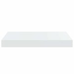 vidaXL Étagère murale flottante 2 Pièces Blanc brillant 40x23x3 8 cm MDF