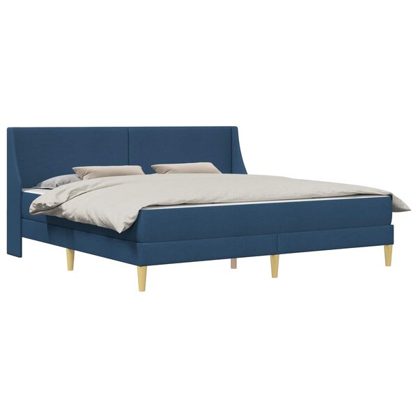 vidaXL Cadre de lit avec matelas avec tête de lit Polyester