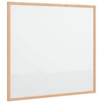 vidaXL Tableau blanc magnétique avec cadre en pin massif 60 x 55 cm