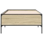 vidaXL Cadre de lit sans matelas chêne sonoma 100x200 cm