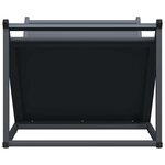 vidaXL Portant de bois chauffage anthracite 70x43x34 5 cm