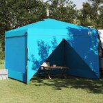 vidaXL Tente à auvent pop-up Bleu 300 x 300 cm tissu
