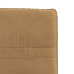 vidaXL Chaises à manger lot de 4 marron velours
