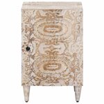vidaXL Armoire de salle de bain avec stockage Blanc 38 x 33 5 x 58 cm