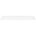 vidaXL Serre avec cadre en acier blanc 90 m² 18x5x2 3 m