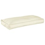 vidaXL Set de coussins de palette 3 Pièces Crème 120 x 60 x 12 cm