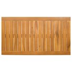 vidaXL Tapis de bain Uni Marron 100 x 55 cm bois