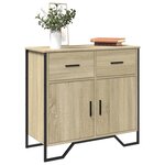vidaXL Buffet chêne sonoma 79 5x35 5x74 5 cm bois d'ingénierie