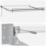 vidaXL Auvent rétractable anthracite/blanc 3x2 5 m tissu et aluminium