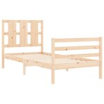 vidaXL Cadre de lit sans matelas 100x200 cm bois massif